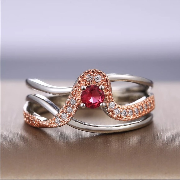 New 925 Silver Dainty Wonderful Sapphire Ring - Picture 3 of 6